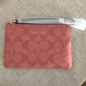Pink Coach Wristlet